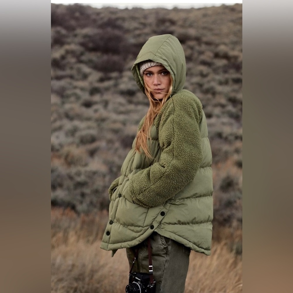 Anthropologie Pilcro Swing Puffer Jacket